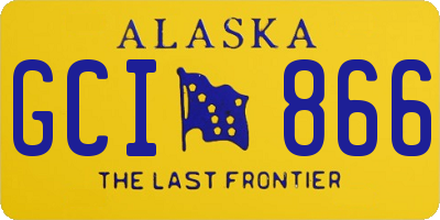 AK license plate GCI866