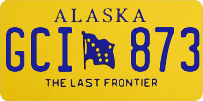 AK license plate GCI873