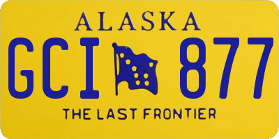 AK license plate GCI877