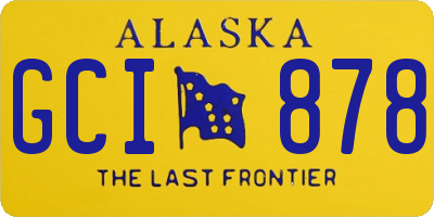 AK license plate GCI878