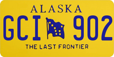 AK license plate GCI902