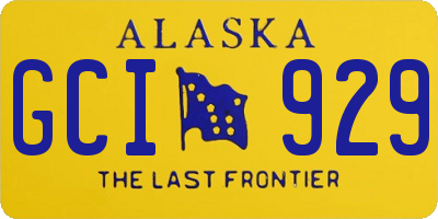 AK license plate GCI929