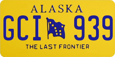 AK license plate GCI939