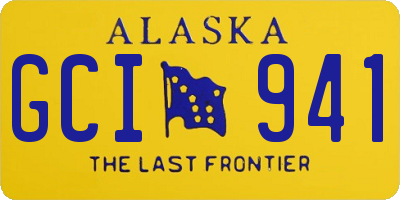 AK license plate GCI941