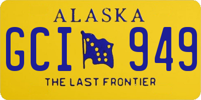 AK license plate GCI949