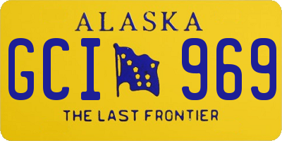 AK license plate GCI969