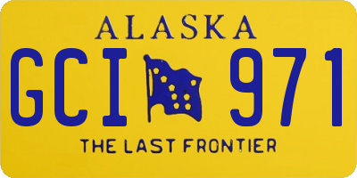 AK license plate GCI971