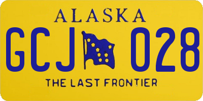 AK license plate GCJ028