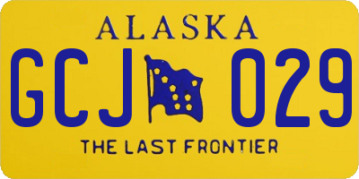 AK license plate GCJ029