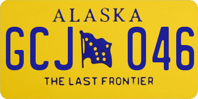 AK license plate GCJ046