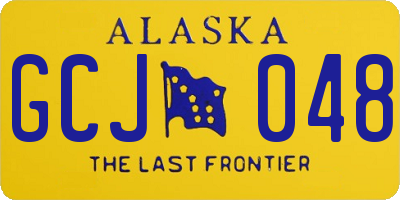 AK license plate GCJ048