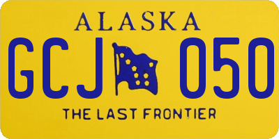 AK license plate GCJ050