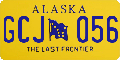 AK license plate GCJ056