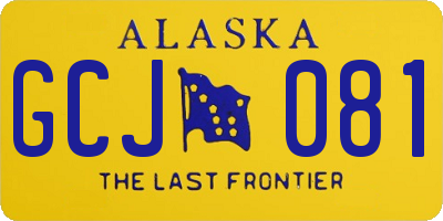 AK license plate GCJ081