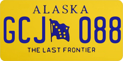 AK license plate GCJ088