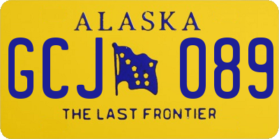 AK license plate GCJ089