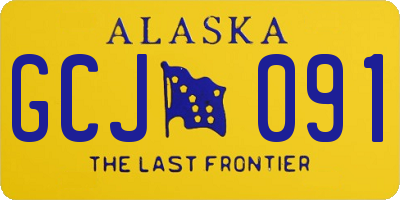 AK license plate GCJ091