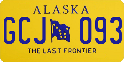 AK license plate GCJ093