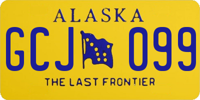 AK license plate GCJ099