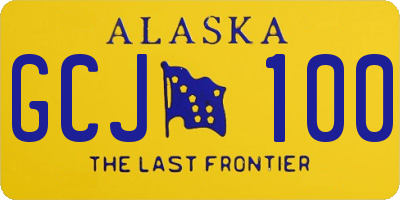 AK license plate GCJ100