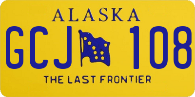 AK license plate GCJ108