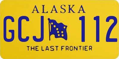 AK license plate GCJ112