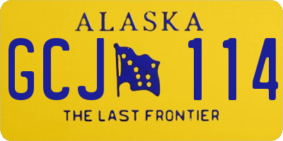 AK license plate GCJ114