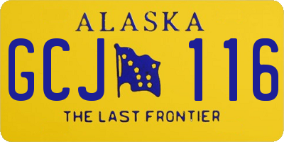 AK license plate GCJ116