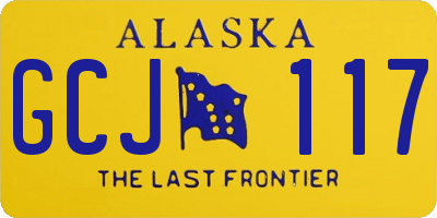 AK license plate GCJ117