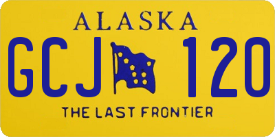 AK license plate GCJ120