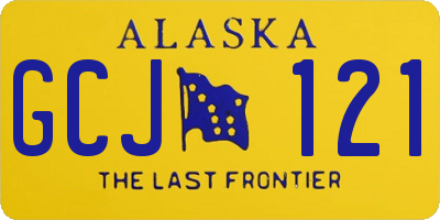 AK license plate GCJ121