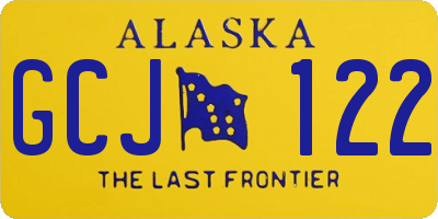 AK license plate GCJ122