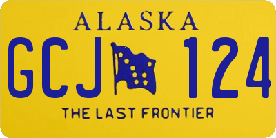 AK license plate GCJ124