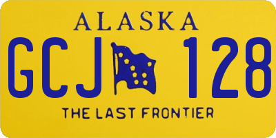 AK license plate GCJ128