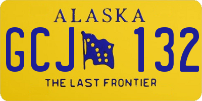 AK license plate GCJ132