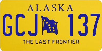 AK license plate GCJ137