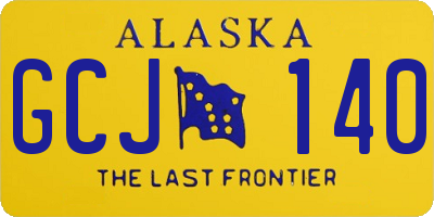 AK license plate GCJ140