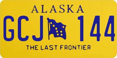 AK license plate GCJ144