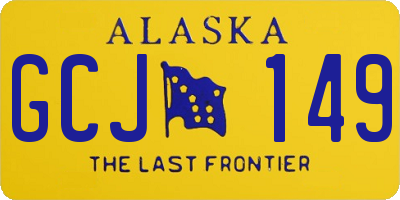 AK license plate GCJ149