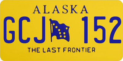 AK license plate GCJ152