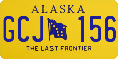 AK license plate GCJ156