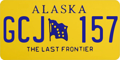 AK license plate GCJ157