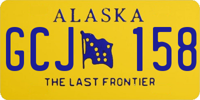 AK license plate GCJ158