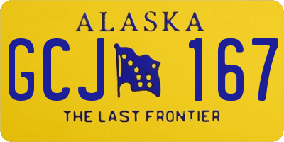 AK license plate GCJ167