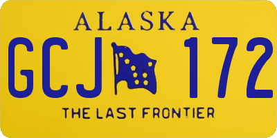 AK license plate GCJ172