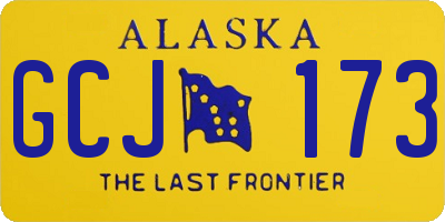 AK license plate GCJ173