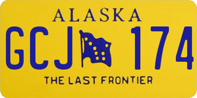 AK license plate GCJ174