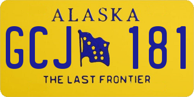 AK license plate GCJ181