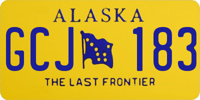AK license plate GCJ183
