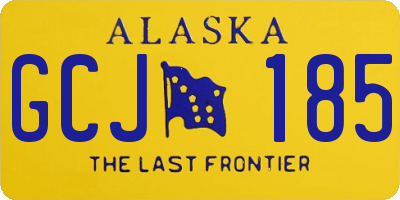 AK license plate GCJ185